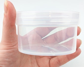 6 oz Clear Plastic Container with Clear 89mm Unlined Screw Top lid