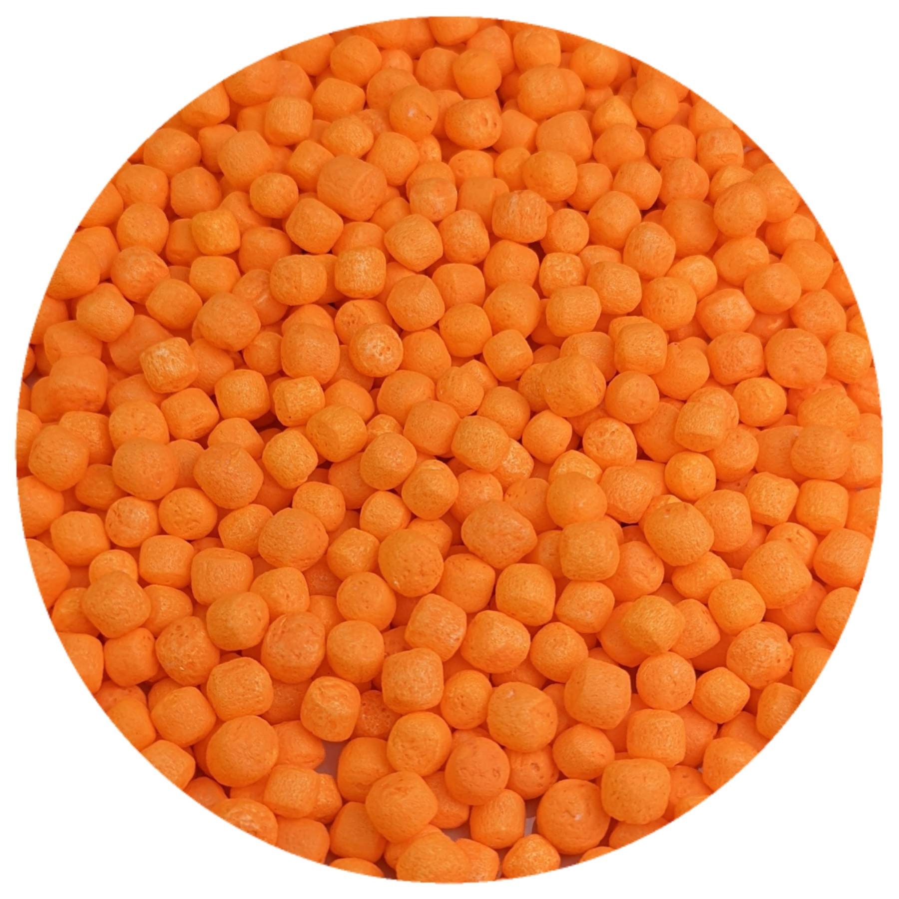 Orange Marshmallow Foam Beads