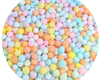 Pastel Rainbow Marshmallow Foam Beads