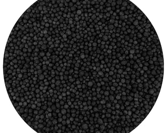 Black Small Foam Beads