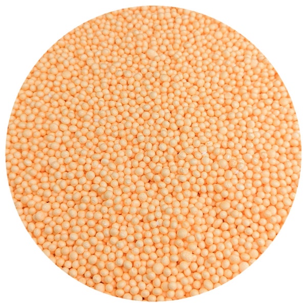 Orange Pastel Small Foam Beads