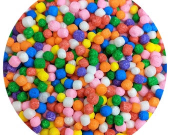 Rainbow Marshmallow Foam Beads
