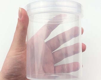 16 oz Clear Plastic Container with Clear Unlined Screw Top Lid