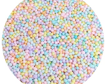 Pastel Rainbow Small Foam Beads