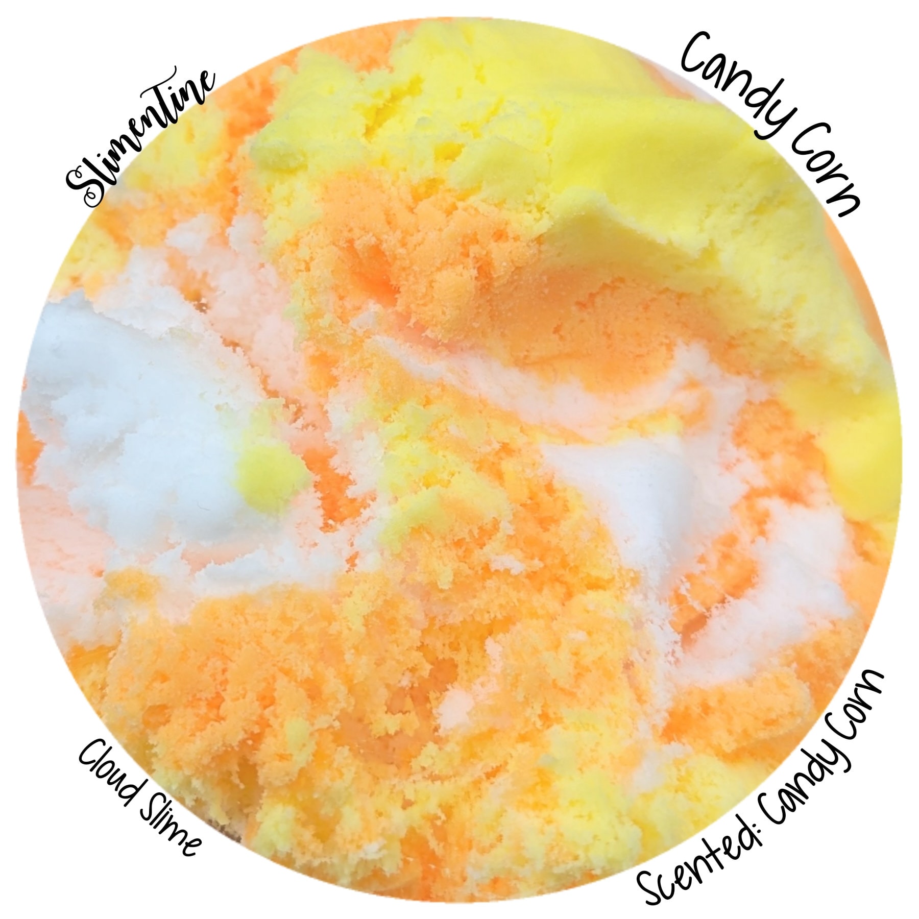 Candy Corn Frosting Butter Slime