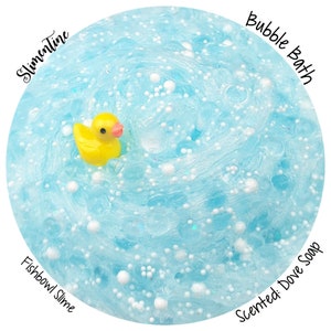 Bubble Bath Fishbowl Slime ~Scented~