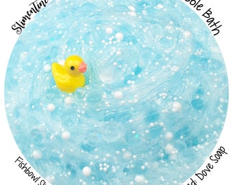 Bubble Bath Fishbowl Slime ~Scented~