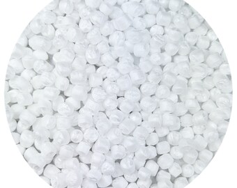 White Marshmallow Foam Beads