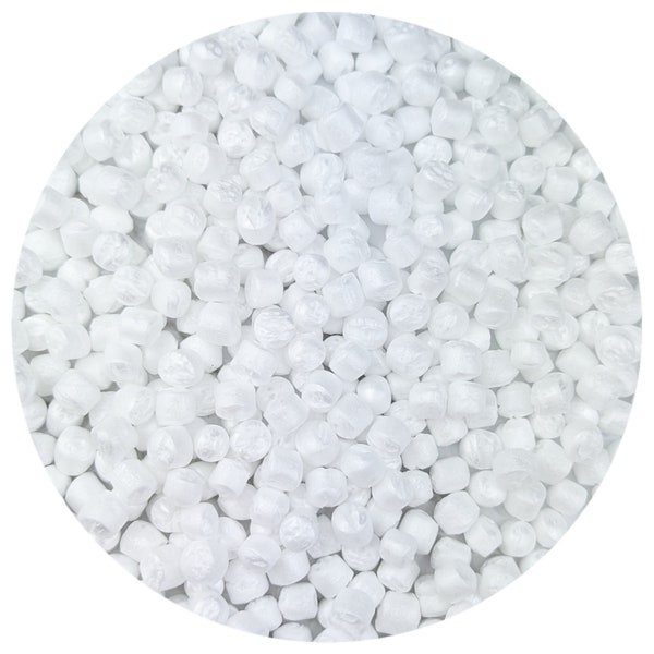 White Marshmallow Foam Beads