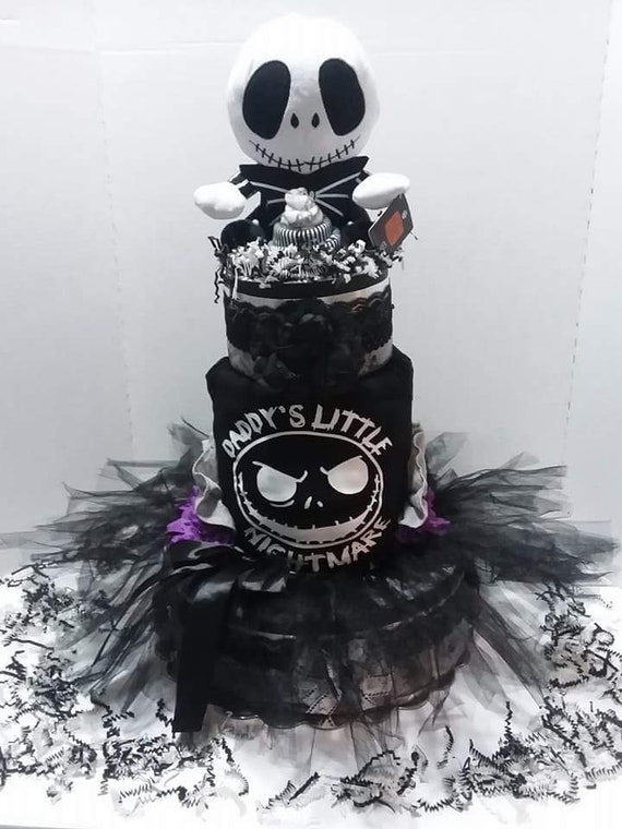 nightmare before christmas diaper cake