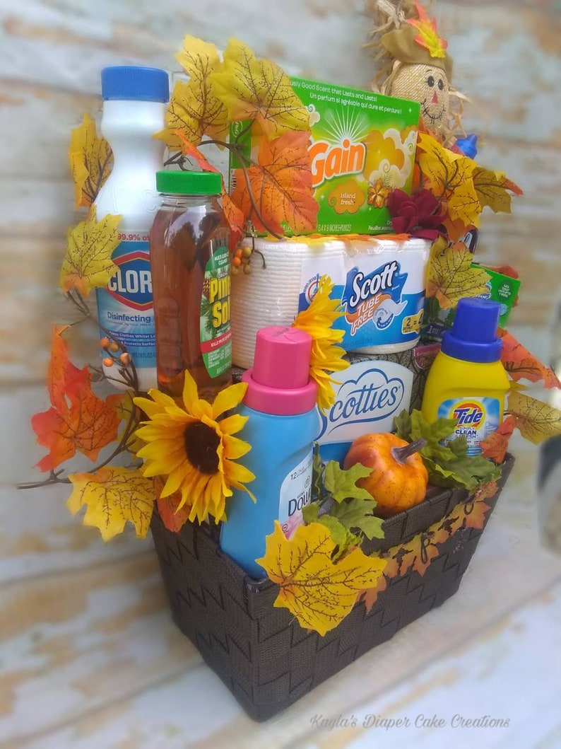 Cleaning supplies gift basket unique Thanksgiving gift Etsy