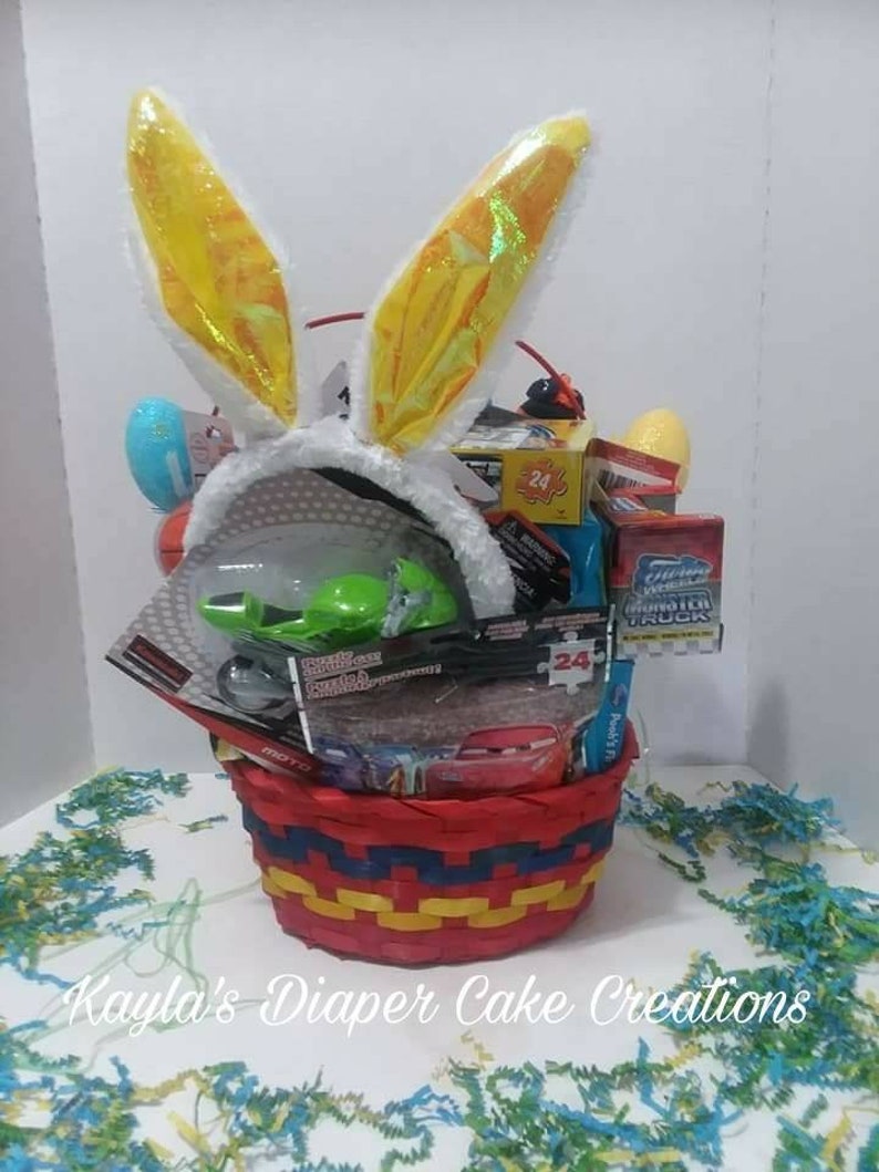 Toddler Easter basket custom made Easter basket personalized Etsy