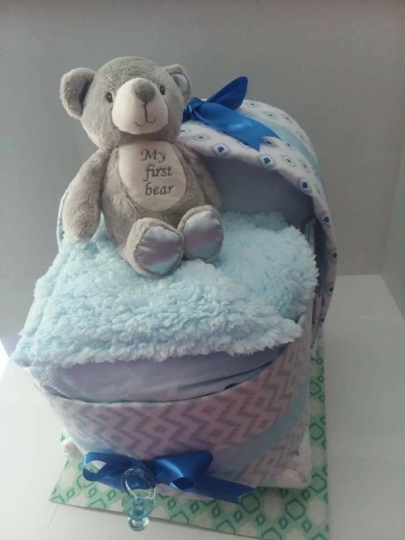 baby carriage diaper cake