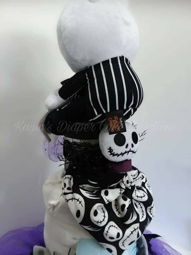 Nightmare Before Christmas Diaper Cake Jack Skellington Baby Shower Pregnant Sally Tim Burton