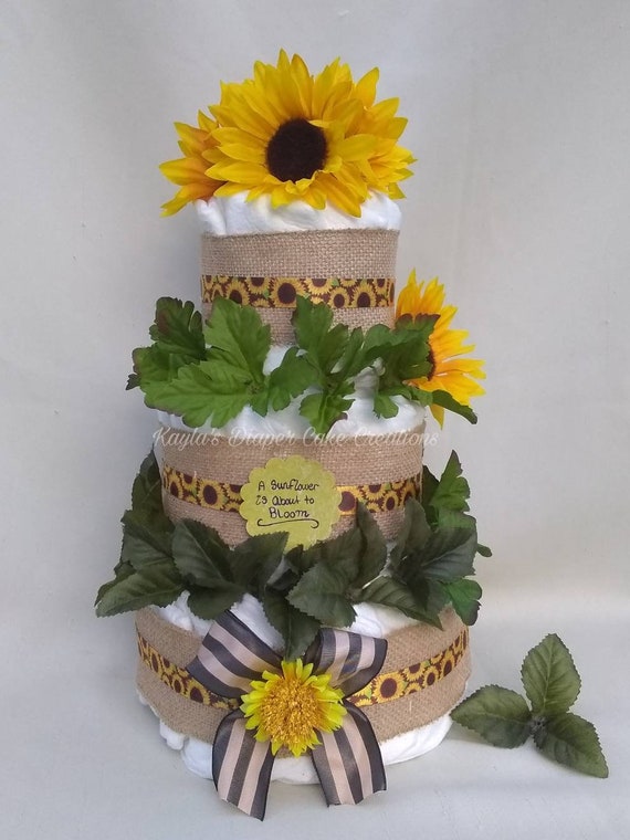 sunflower cake for baby shower