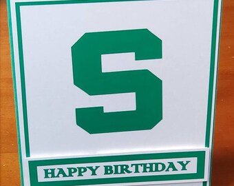 Msu Card Etsy