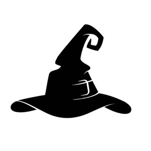 Witches hat vinyl decalnsticker, Witches Hat Halloween decor, Witch Hat vinyl decal,