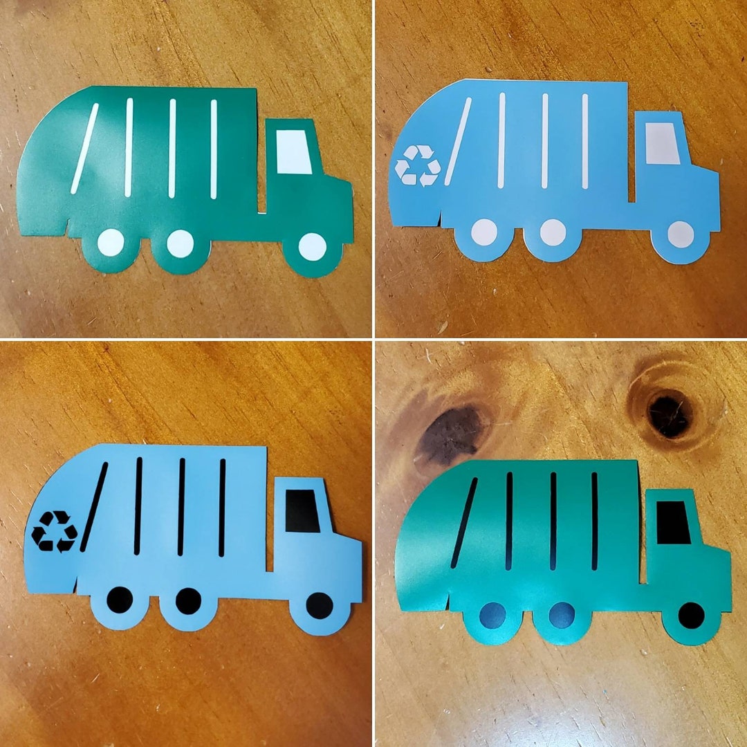 Garbage Truck Decal Stickers, Trash Truck Decal Stickers, Recycling