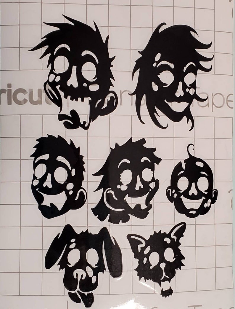Zombie heads Zombie head family vinyl decals Zombies, Family of Zombie head vinyl decals