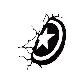 Captain America&#39;s Shield decal sticker,  Captain America&#39;s Shield decal, Captain America&#39;s thrown shield, Captain America shield decal