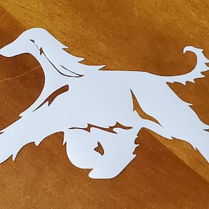 Afghan hound decal, Afghan hound decal sticker, Afghan hound car window decal,