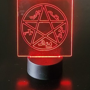 Devil&#39;s Trap 3D Illusion Art Light, Geeky 3D Illusion Art Light