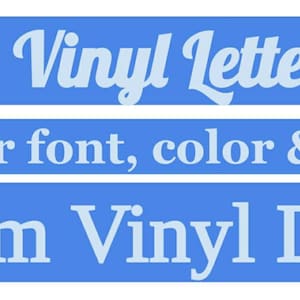 Custom Vinyl Lettering, Custom Decals