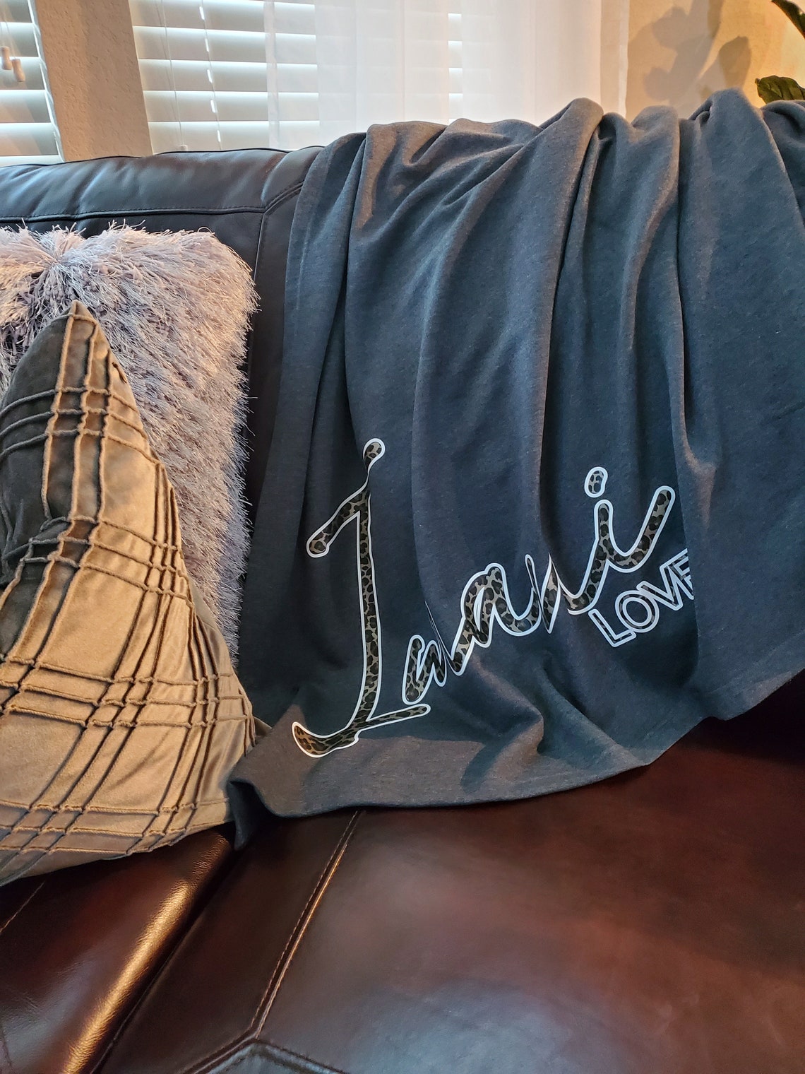 Custom Sweatshirt Throw Blanket Personalized Blanket Etsy UK