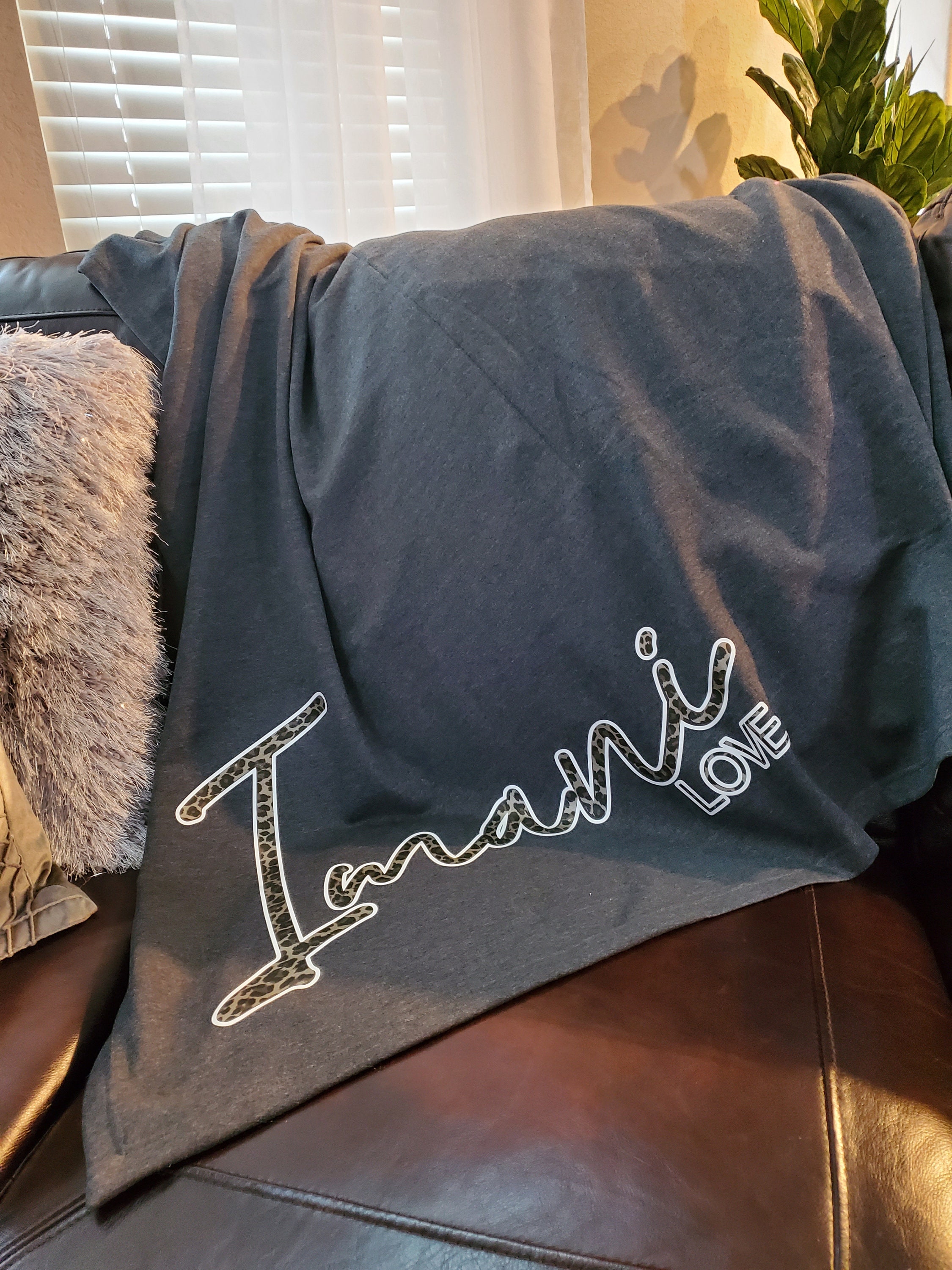 Custom Sweatshirt Throw Blanket Personalized Blanket Etsy UK