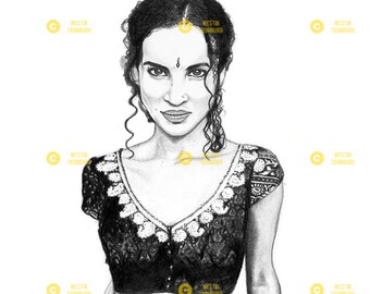 Anoushka- A 5x7 giclee print by artist Westin Hart Tromburg of GrubmortArt