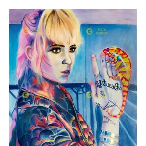 Grimes- A giclee print by artist Westin Hart Tromburg of GrubmortArt