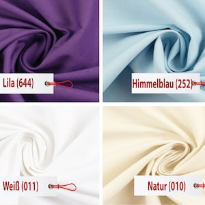 Plain cotton fabric heather from Swafing, plain colors, plain, STANDARD 100 by OEKO-TEX®, sold by the meter from 50 cm image 8