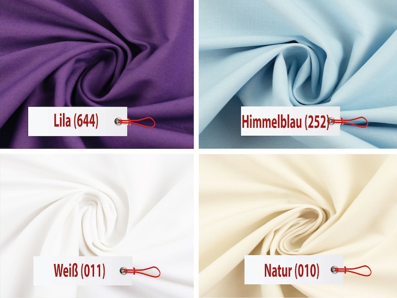 Plain cotton fabric heather from Swafing, plain colors, plain, STANDARD 100 by OEKO-TEX®, sold by the meter from 50 cm image 8