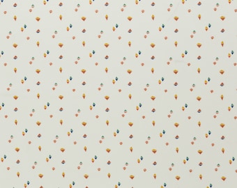 Jersey interlock con triángulos de colores, se vende por metro | Tela de jersey de algodón | Tela para niños, tela para bebés | Jersey elástico | Estampado geométrico