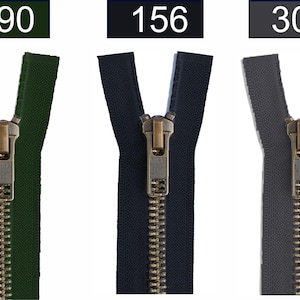 YKK Metall Reißverschluss teilbar #5 11-80 cm Original YKK Jackenreißverschluss für Jacken Taschen Hoodie Mantel verschiedene Farben Bild 6