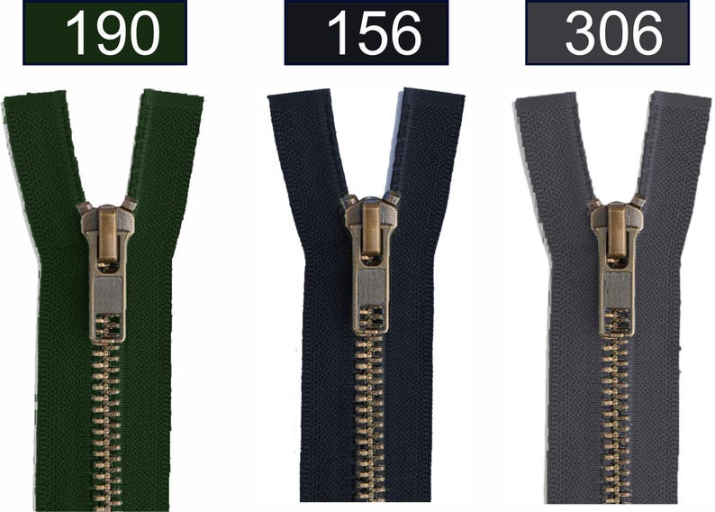YKK Metall Reißverschluss teilbar #5 11-80 cm Original YKK Jackenreißverschluss für Jacken Taschen Hoodie Mantel verschiedene Farben Bild 6