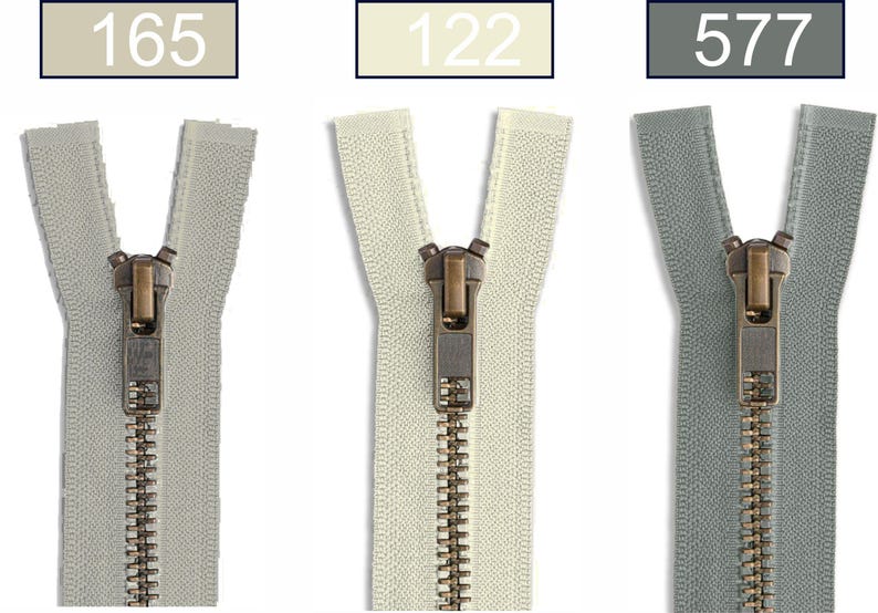 YKK Metall Reißverschluss teilbar #5 11-80 cm Original YKK Jackenreißverschluss für Jacken Taschen Hoodie Mantel verschiedene Farben Bild 5