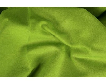 Bündchenstoff Sommer  grün uni 100 cm Schlauchware