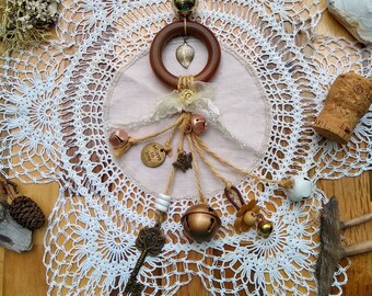 Witch Bells, Protection Bells, Entry Way Protection, Pagan, Wiccan, Gift for a Witch, New Home or Housewarming Gift, White Witch, Magic Tool