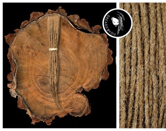 Dreadlock Dread Extensions in der Farbe Hellbraun 20-25cm Länge aus qualitativ hohen europäischen Schnittzöpfen in Handarbeit hergestellt