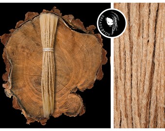 5 Dreadlock Dread Extensions Hellblond 25-30cm Länge ø 4-6mm aus qualitativ hohen europäischen Schnittzöpfen in Handarbeit hergestellt