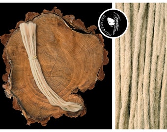 Dreadlock Dread Extensions in der Farbe Lichtblond 35-40cm ø 5-7mm aus qualitativ hohen europäischen Schnittzöpfen in Handarbeit hergestellt