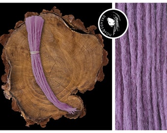 Dreadlock Dread Extensions in der Farbe Flieder 35-40cm Länge aus qualitativ hohen europäischen Schnittzöpfen in Handarbeit hergestellt