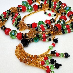 6 Hilos / Mazo / Collar Cabecera de Ochun Ibu Kole