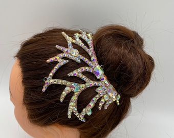 Ballroom Rhinestones Decorative Hairpiece . Dance jewelry. Dance hair accessories.