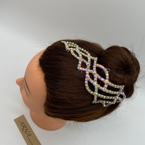Ballroom Rhinestones Decorative Hairpiece . Dance jewelry. Dance hair accessories.