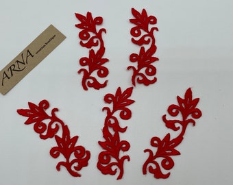 Embroidered Iron-on Applique. Applique for Costumes, Gowns, Garments, Jewelers and Designs.