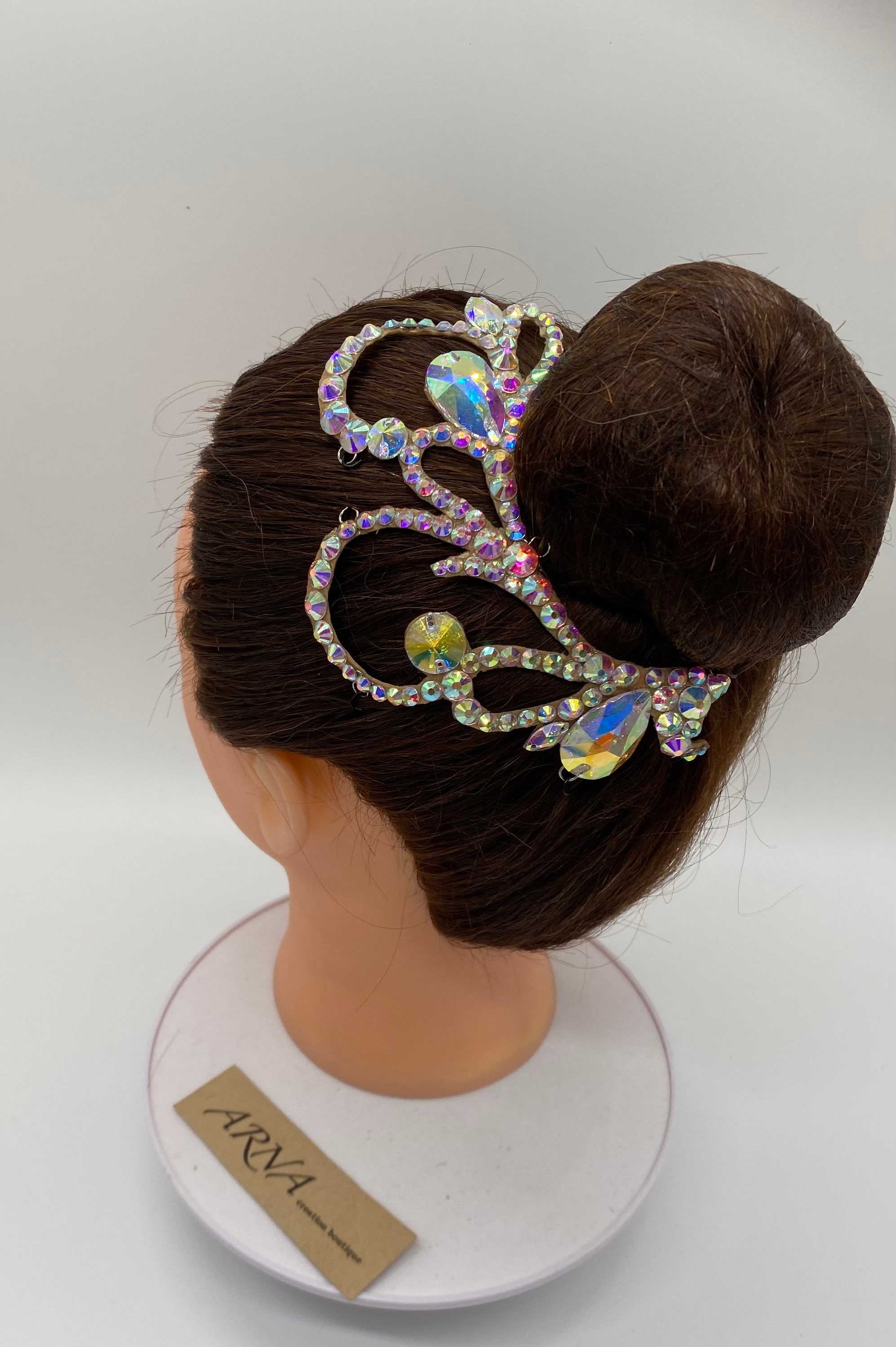 Ballroom Rhinestones Decorative Hairpiece. Dance Jewelry 