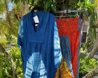 Womens Boho PRINTED Harem pants, Bohemian Red Top , Cotton Pants, Hippie Chic Style SM, 2pc set