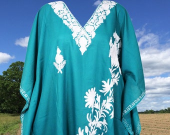 Midi Kaftan Tunic, Lounge wear, deep, Royal Blue, Beach wear tunic, Summer dress, Resort wear, Resort kaftan, Orange Dress L-4XL